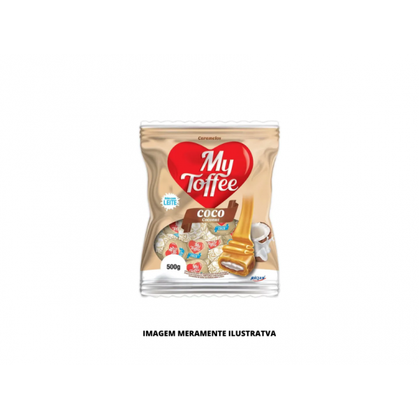 BALA - RICLAN - 500g MY TOFFEE LEITE RECH COCO